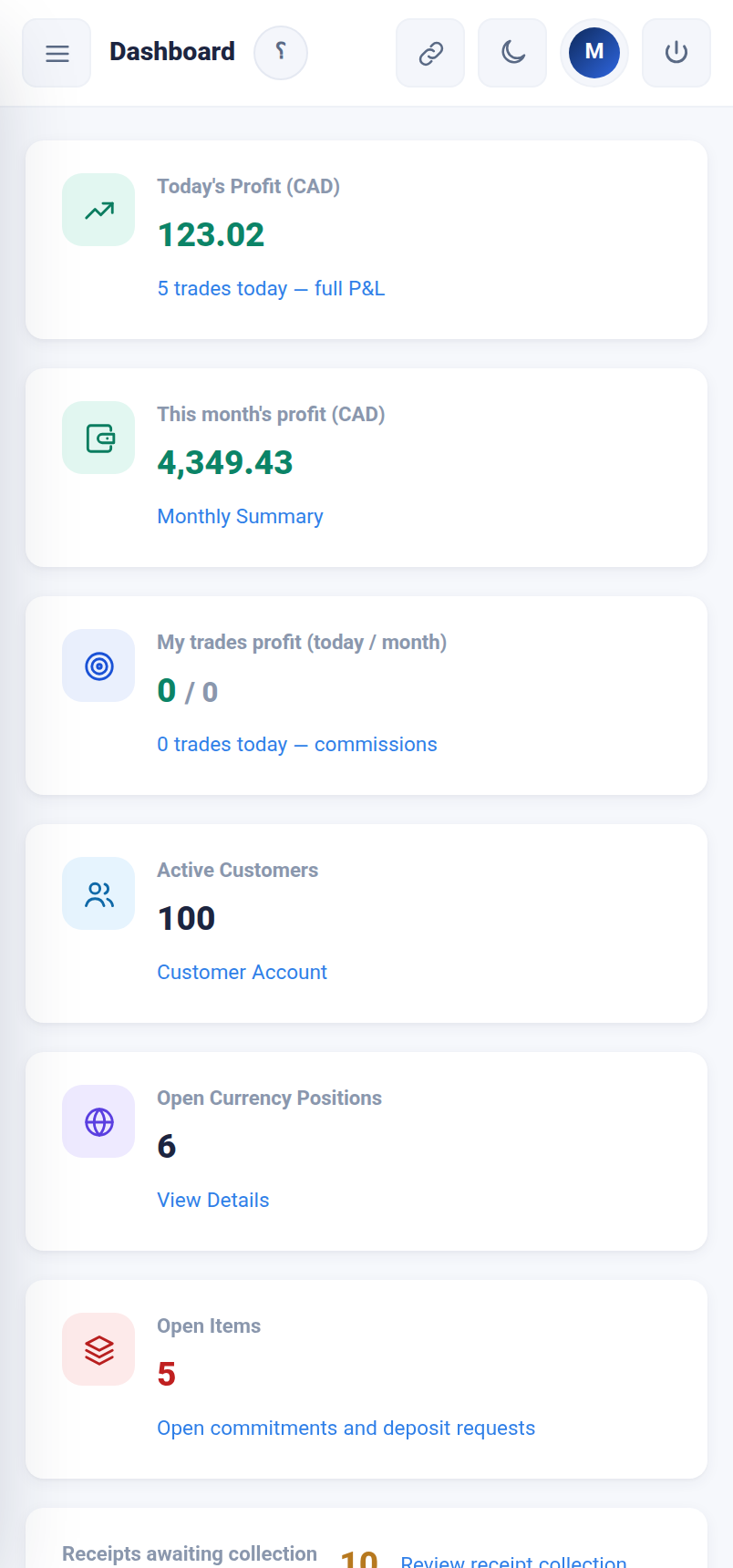 Your exchange ledger, in your pocket
